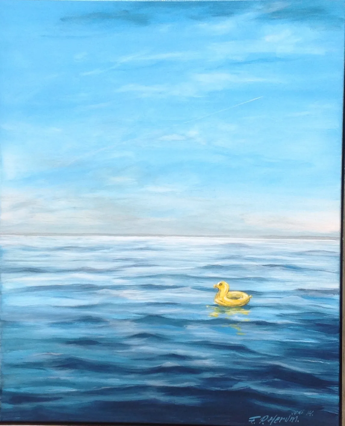 Maleri nr 75 80 cm X 100 cm